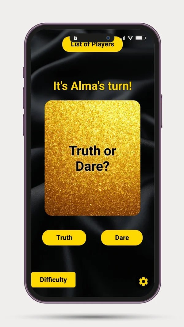 Truth or Dare App - Game Screen